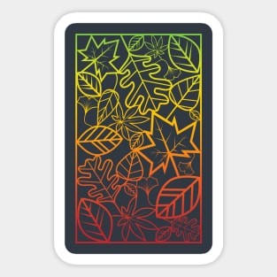 Autumn Leaves Sticker